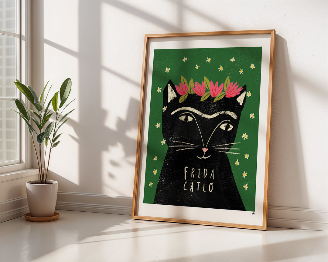 Furida Catlo Cat Artist Portrait Print