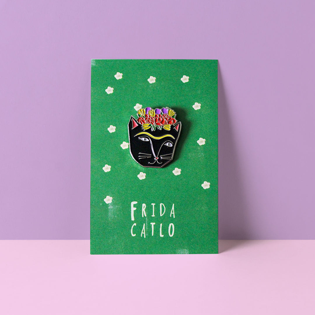 Furida Catlo Cat Artist Pin