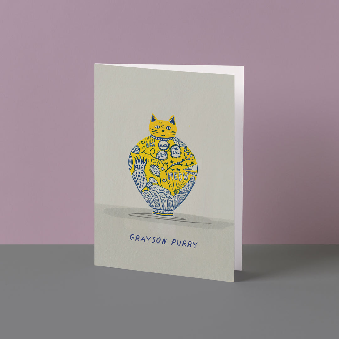 Grayson Purry Cat Artist Pawtrait Card