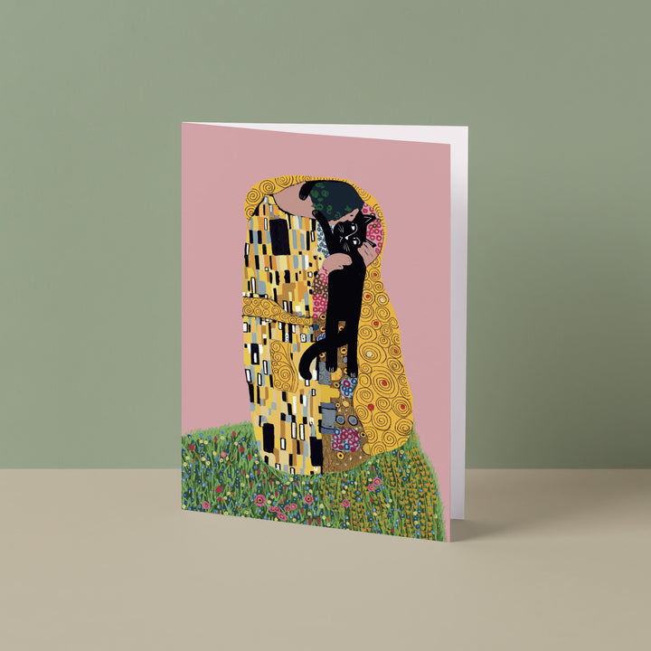 The Cat Kiss Art Card