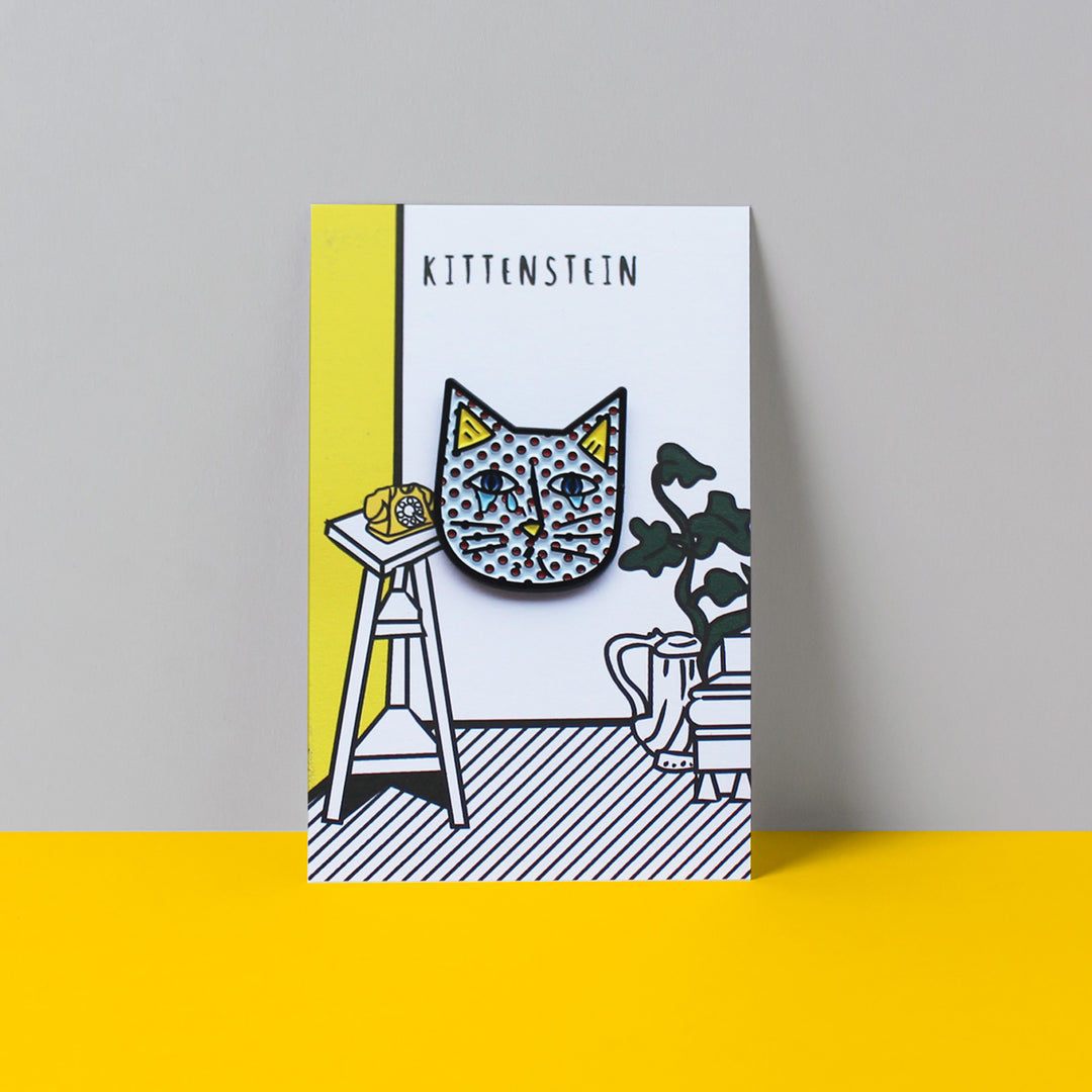 Kittenstein Cat Artist Enamel Pin