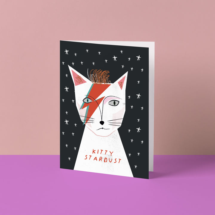 Kitty Stardust Cat Portrait Card