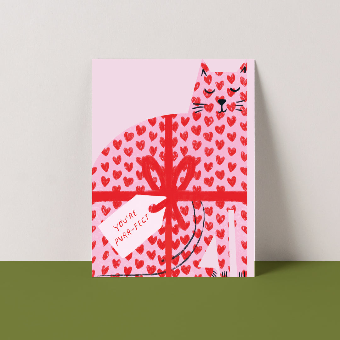 Love Cat cut out card