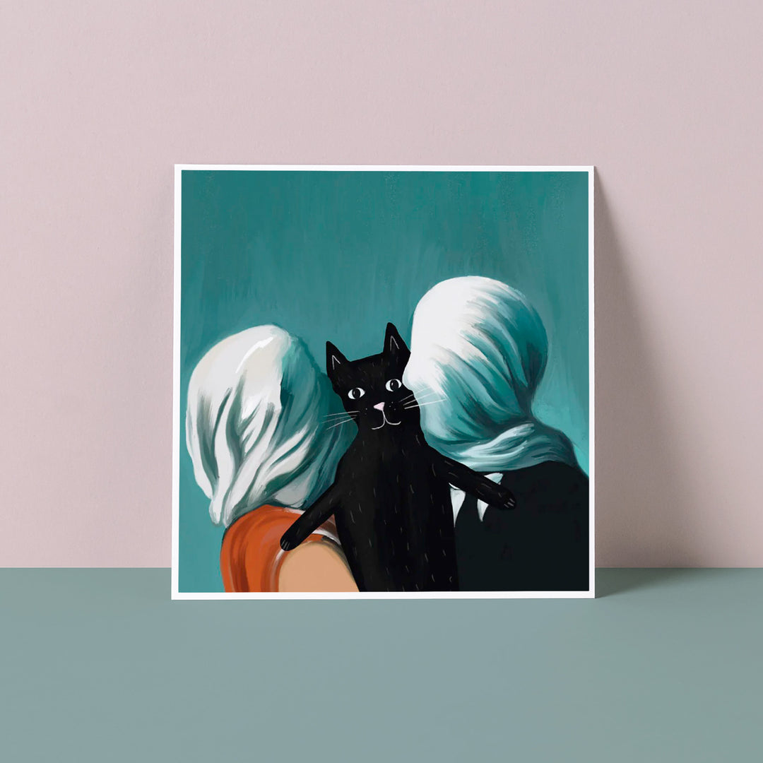 Lovers by Mogritte Cat Card