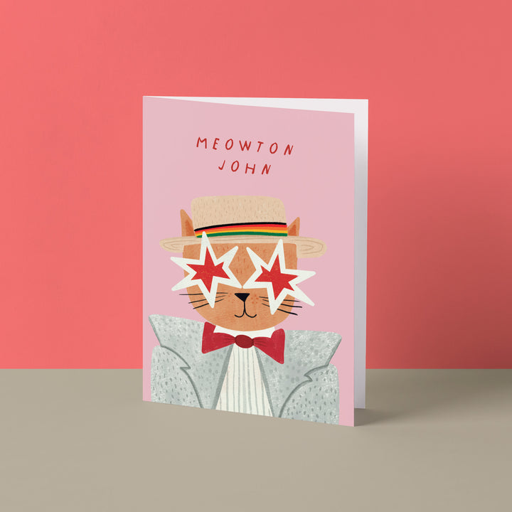 Meowton John Cat Portrait Card