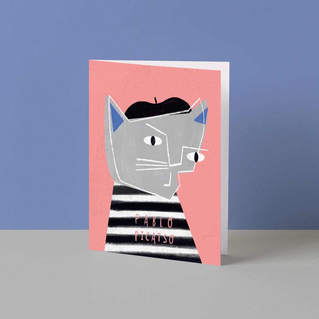 Pablo Picatso Cat Artist Card