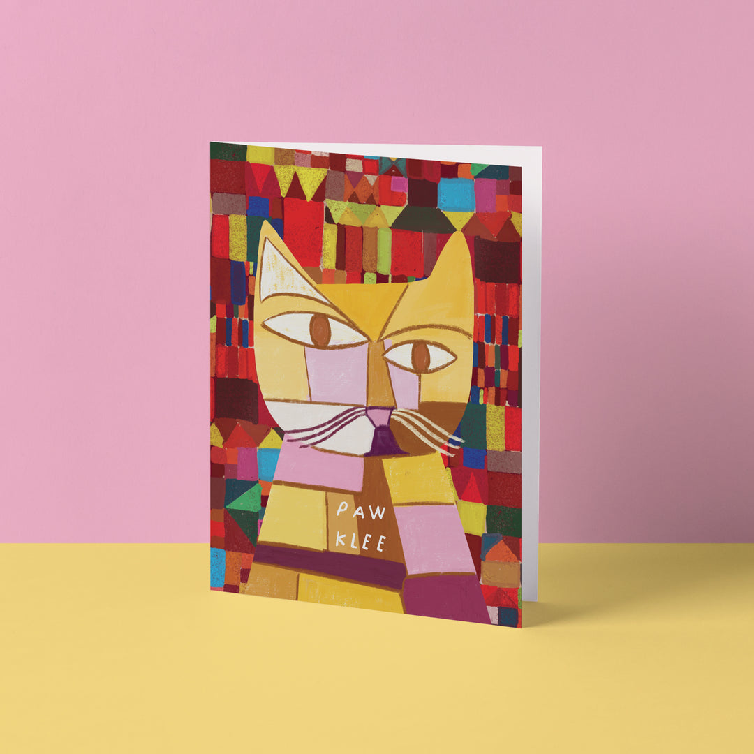 Paw Klee Cat Artist Pawtrait Card