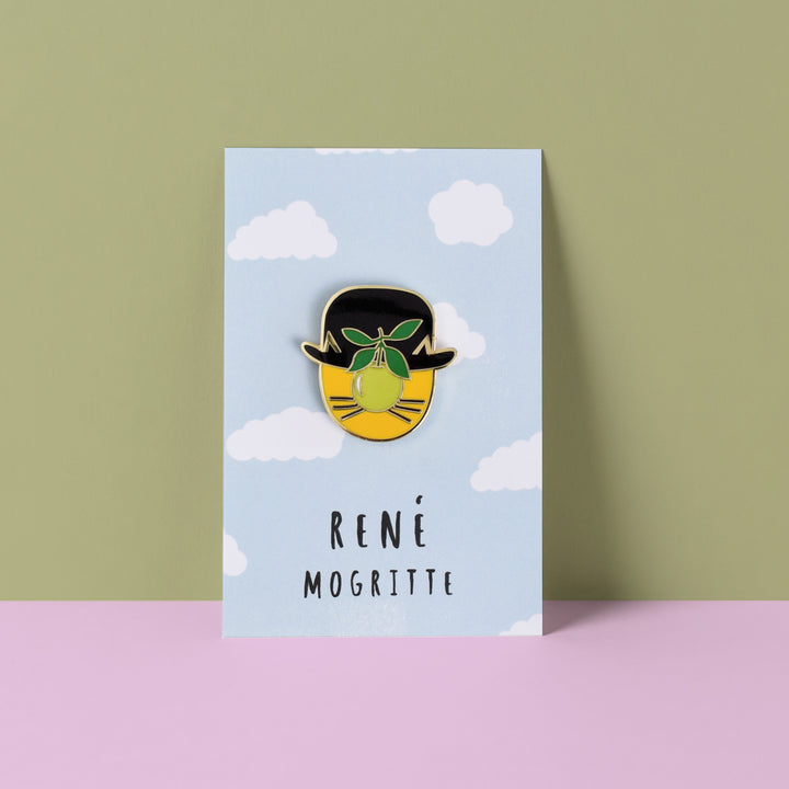 René Mogritte Enamel Pin