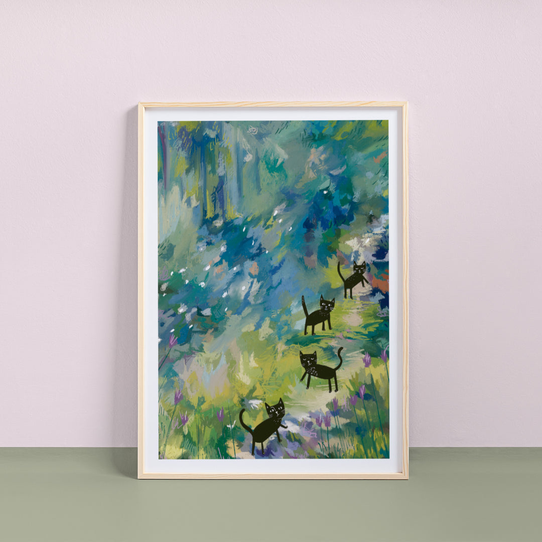 Purr Friends Renoir Cat Print