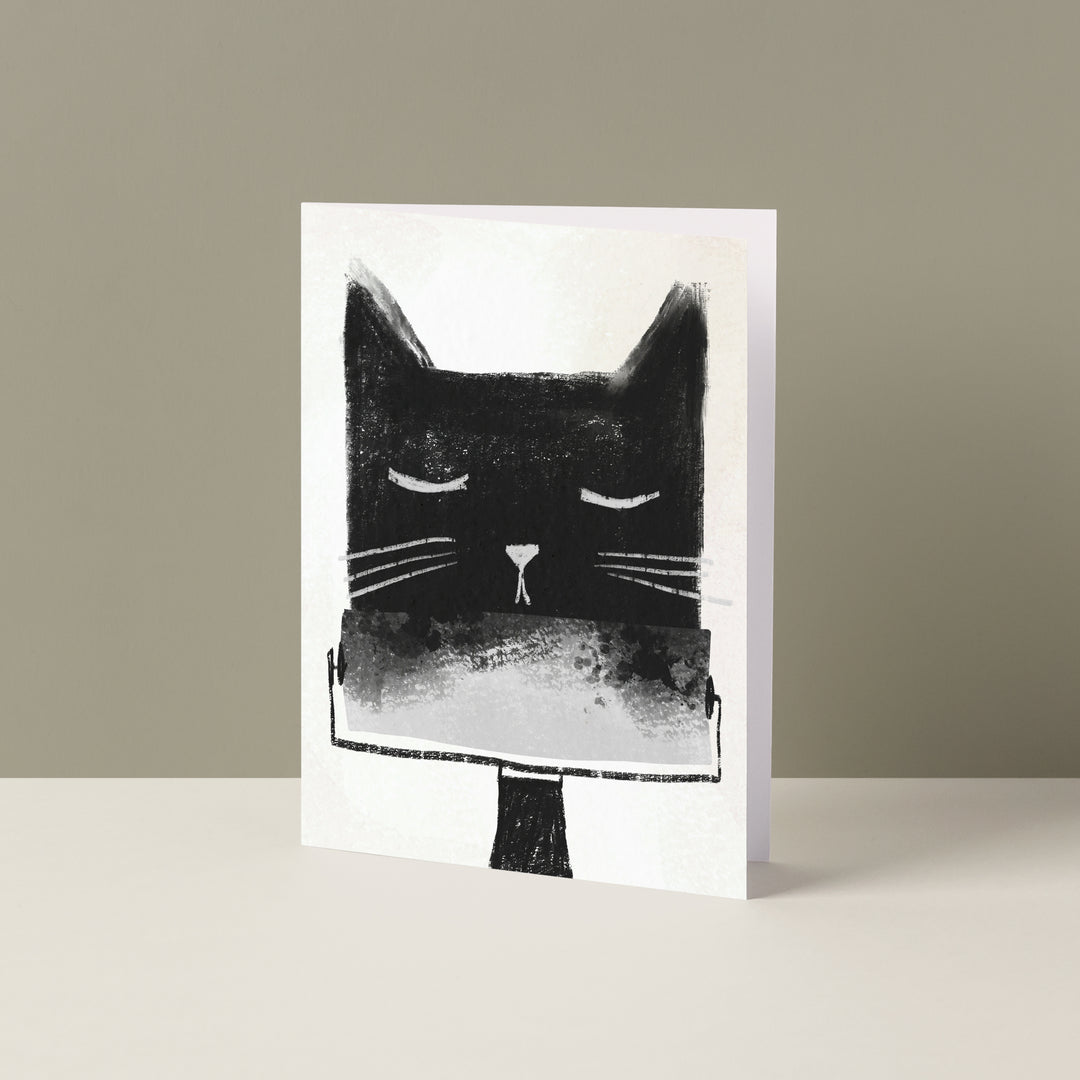 Printmaking Cat Card