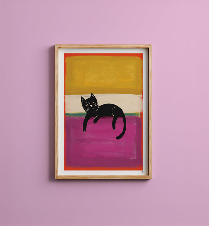 Rothkat Cat Art Print