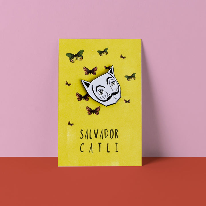 Salvador Catli Cat Artist Pin