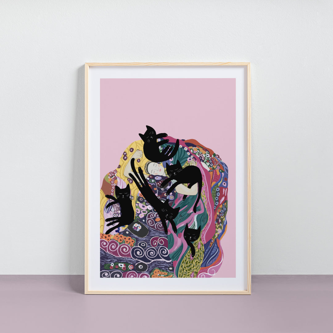 Sleeping Cats Print