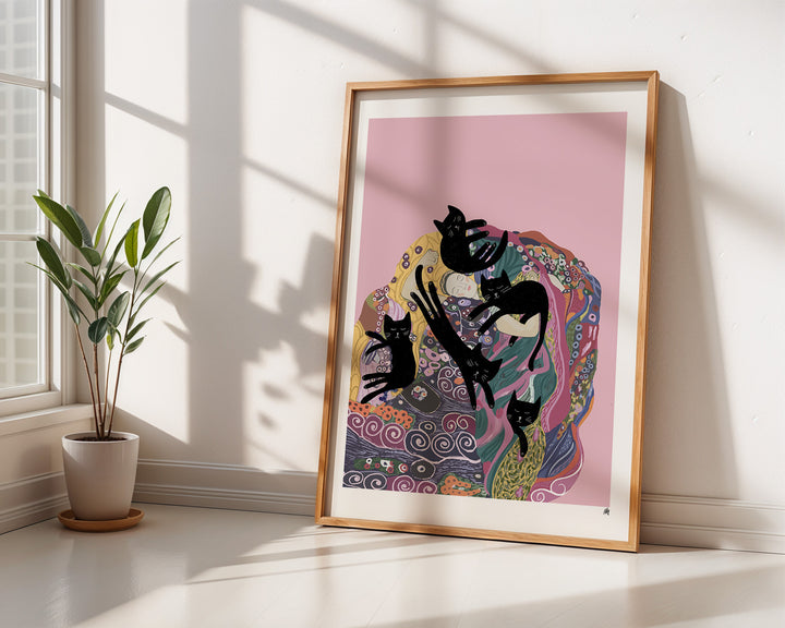 Sleeping Cats Print
