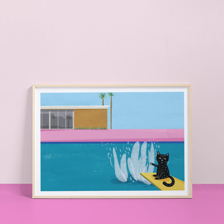 WS-The Cat Splash Print