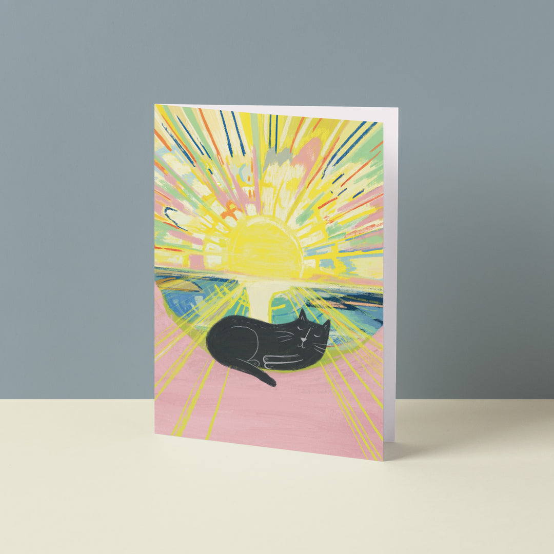Sunrise Cat Card