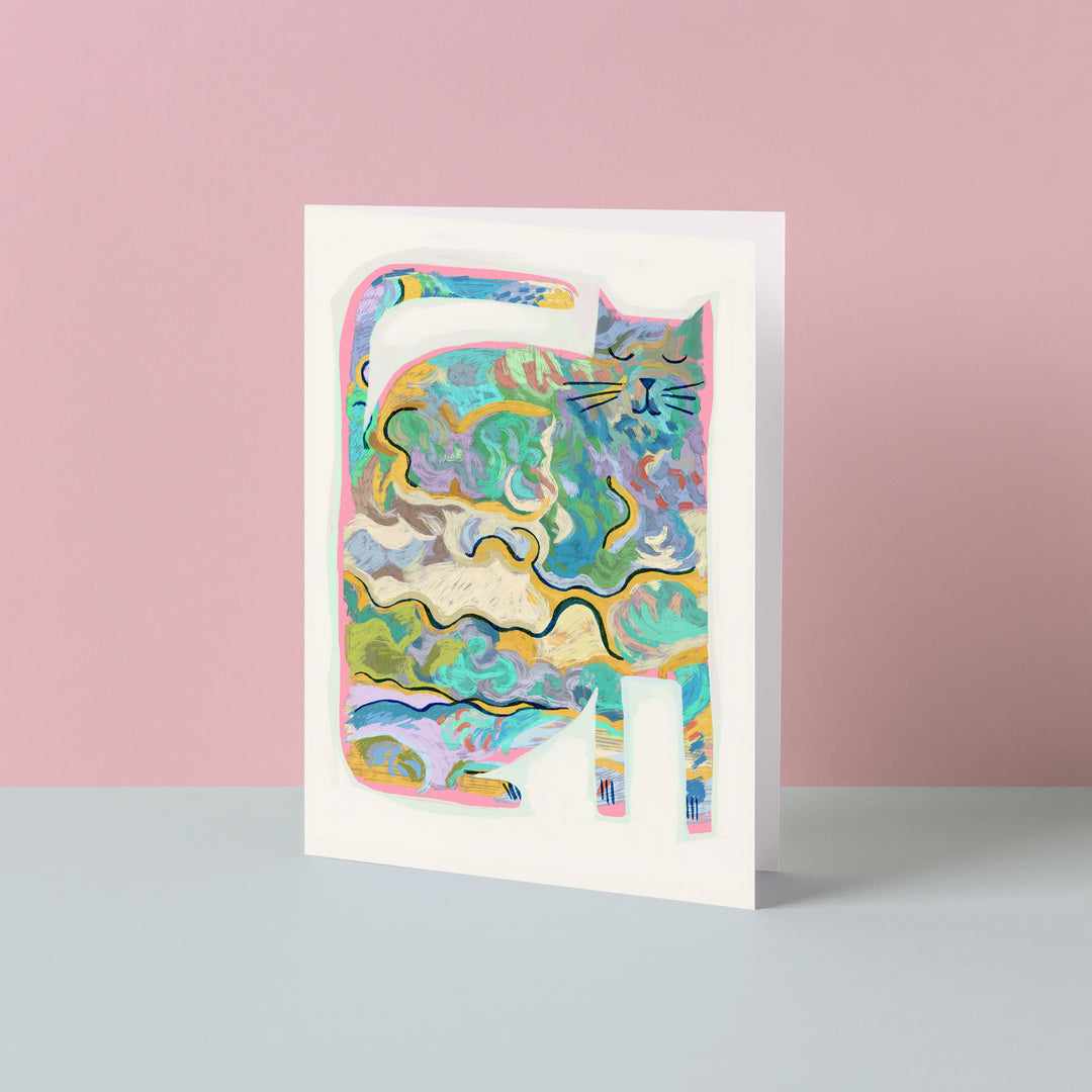 Vincat Catscapes Greetings Card