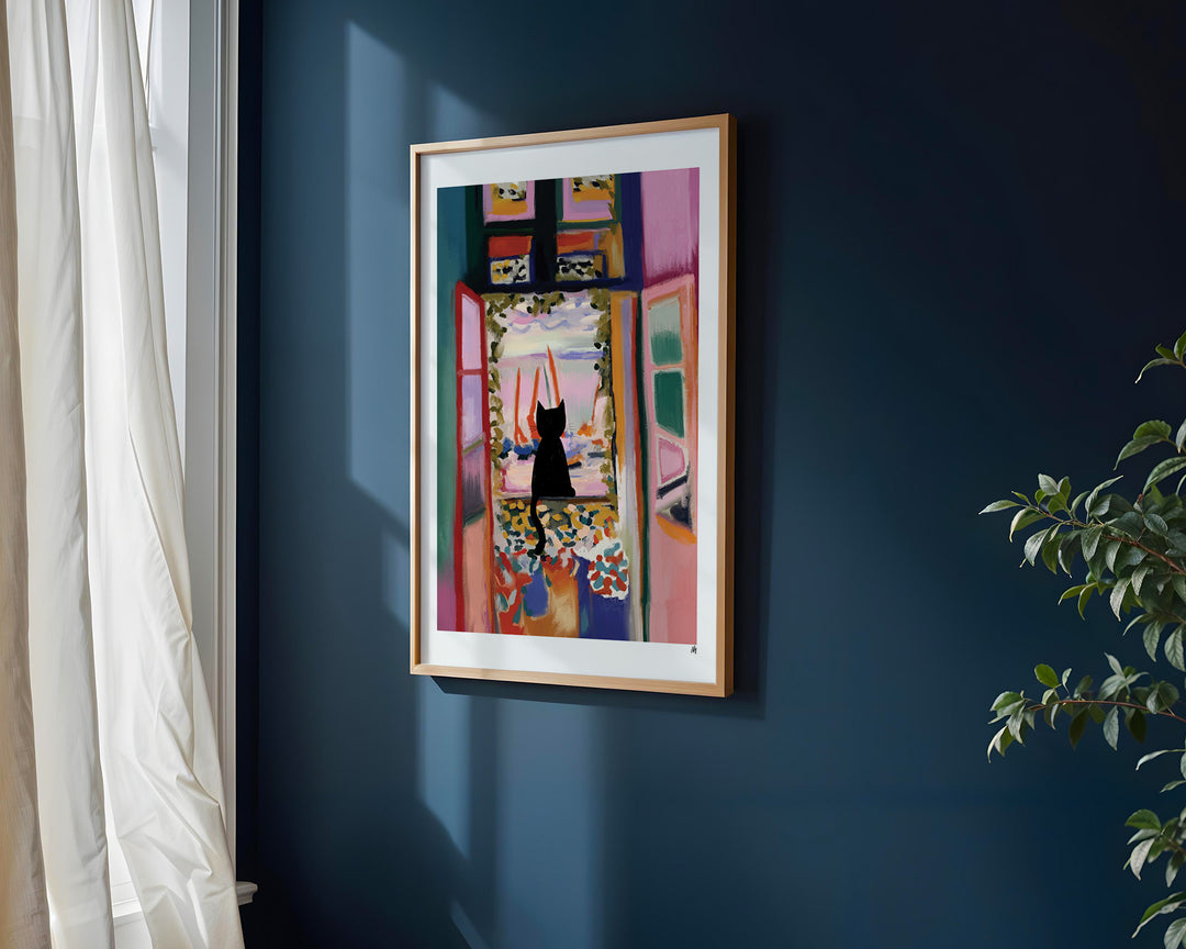 Catisse at the window Print